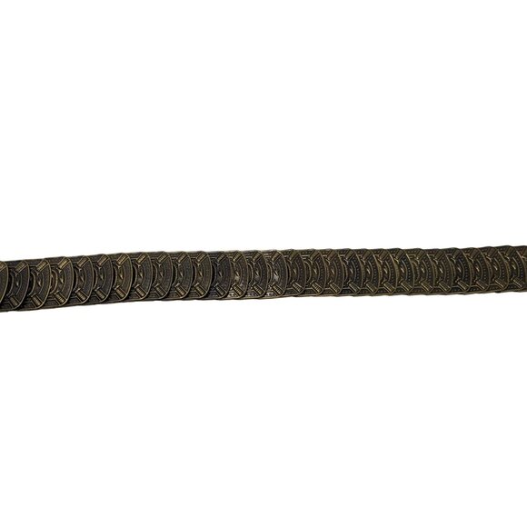 Vtg Filagree Bronze Victorian Rival Snake Scale Stretch Belt Sz M/L Renaissance - Picture 15 of 16